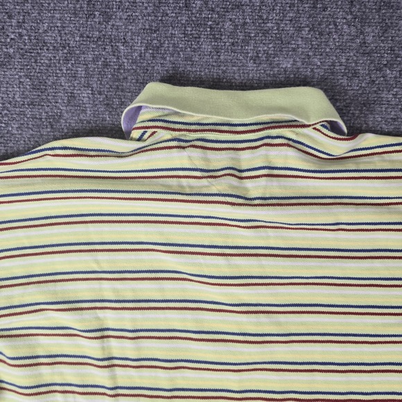 Men's Tommy Hilfiger Striped Polo Shirt - Size XL Extra Large Green - Picture 9 of 14